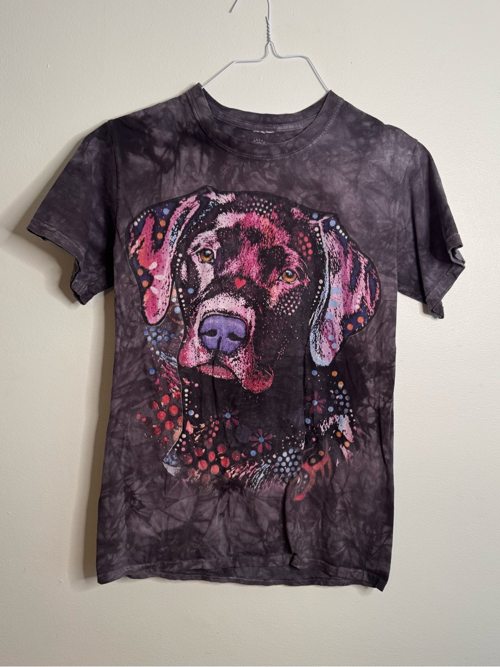 The Mountain Tie-Dye Dog Graphic Tee (S)